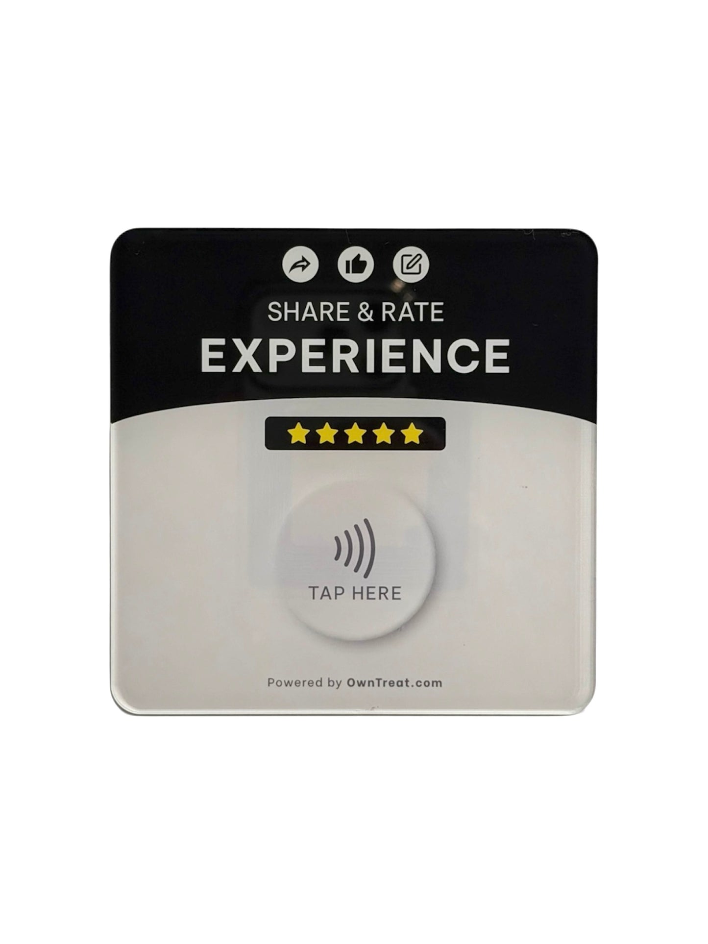 Marketing Plate – Stick-On NFC Plate (NFC Only)